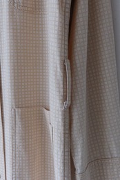 Vuokko geometric mini check belted shirt dress