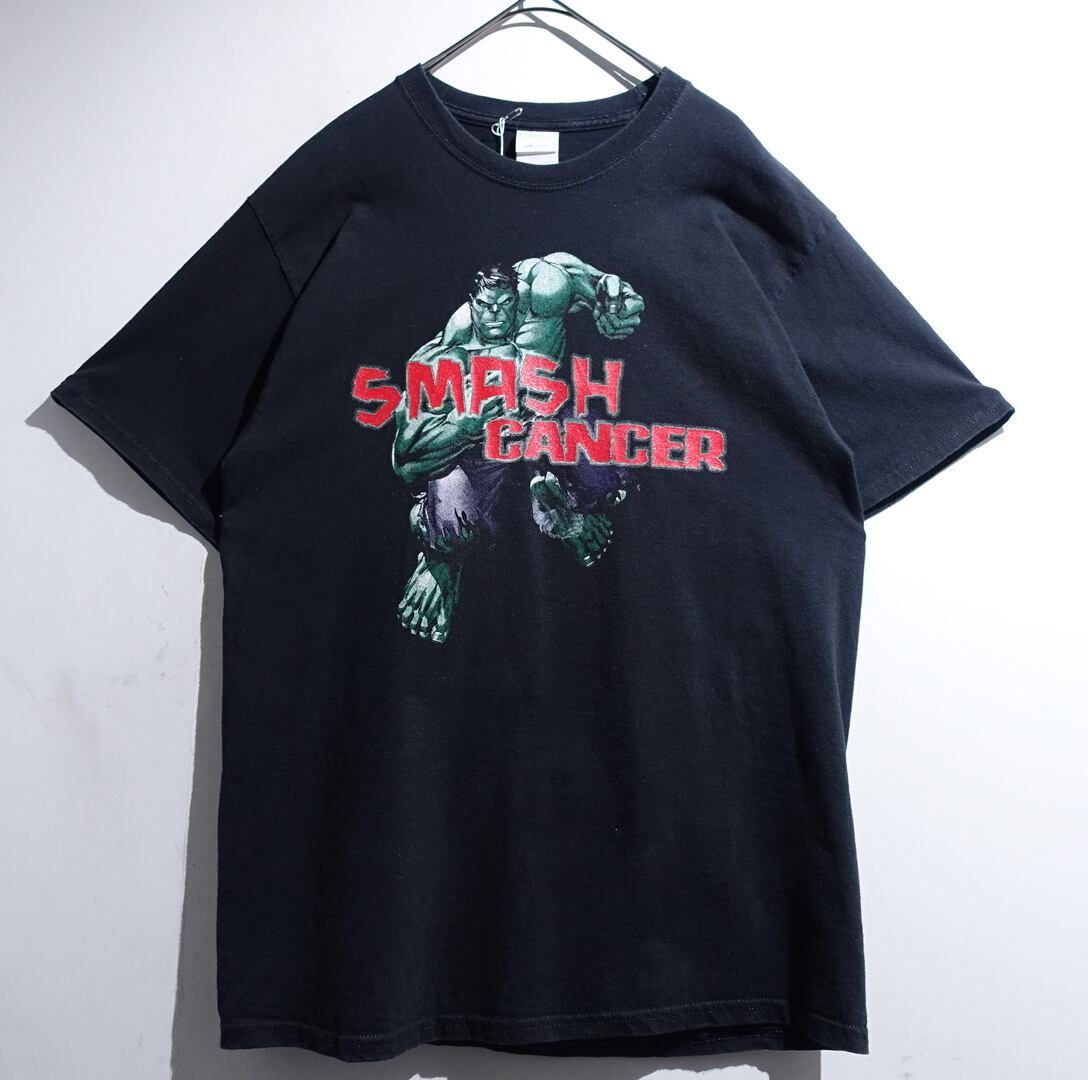 "Hulk" Black Print Design MARVEL T-Shirt