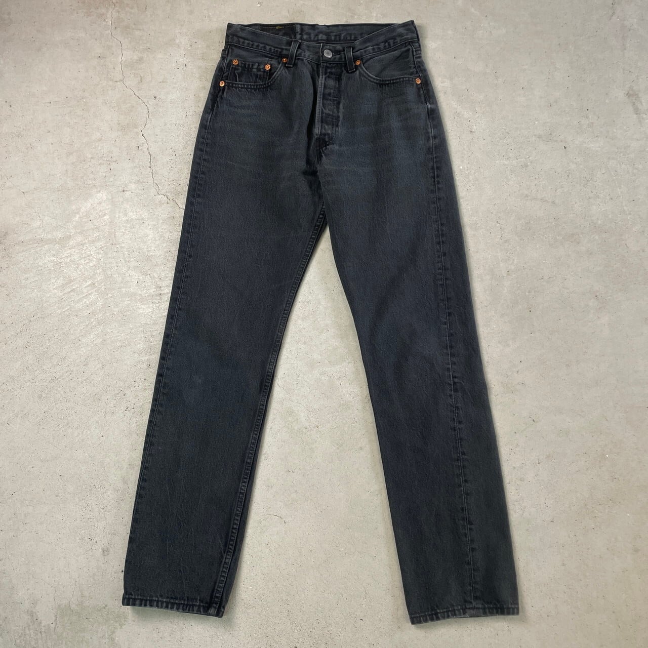 90年代 フランス製 Levi's ユーロリーバイス 501 ブラックデニムパンツ