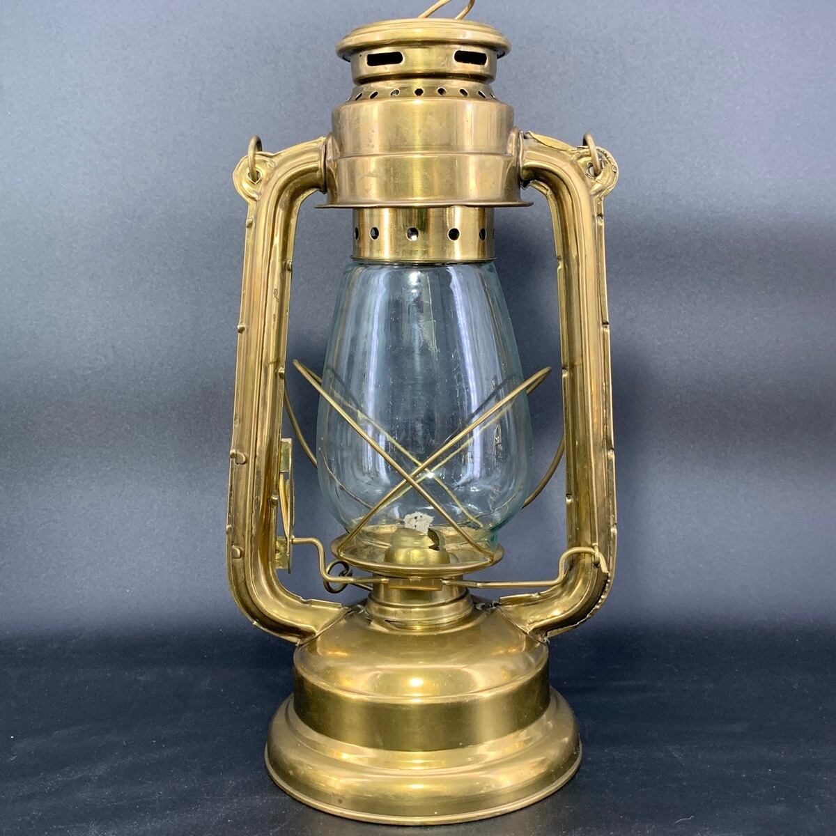 未使用品】真鍮 ハンドメイド ホットブラスト ハリケーン ランタン