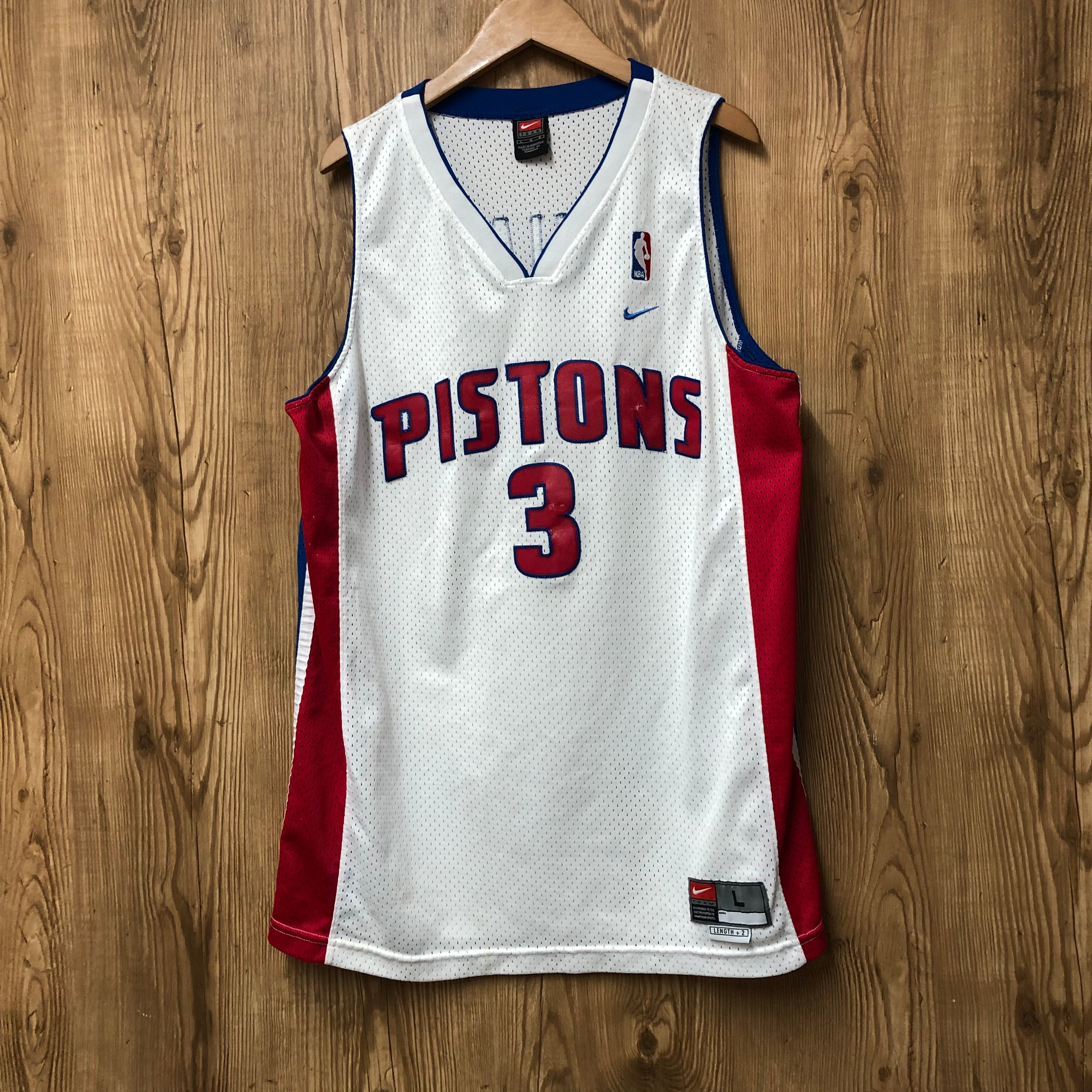 ☆90s VINTAGE NBA NIKE DETROIT PISTONS メッシュ ゲームシャツ
