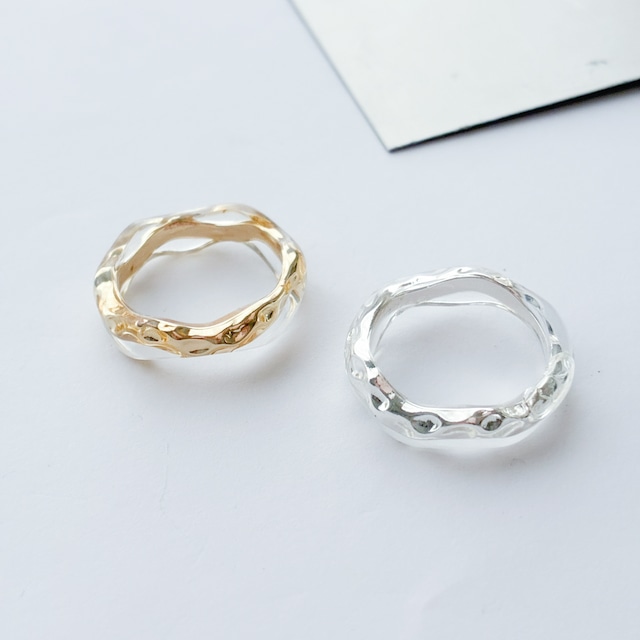 クリアメタルウェーブリング