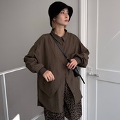 zipデザインオーバーSH/ブラウン