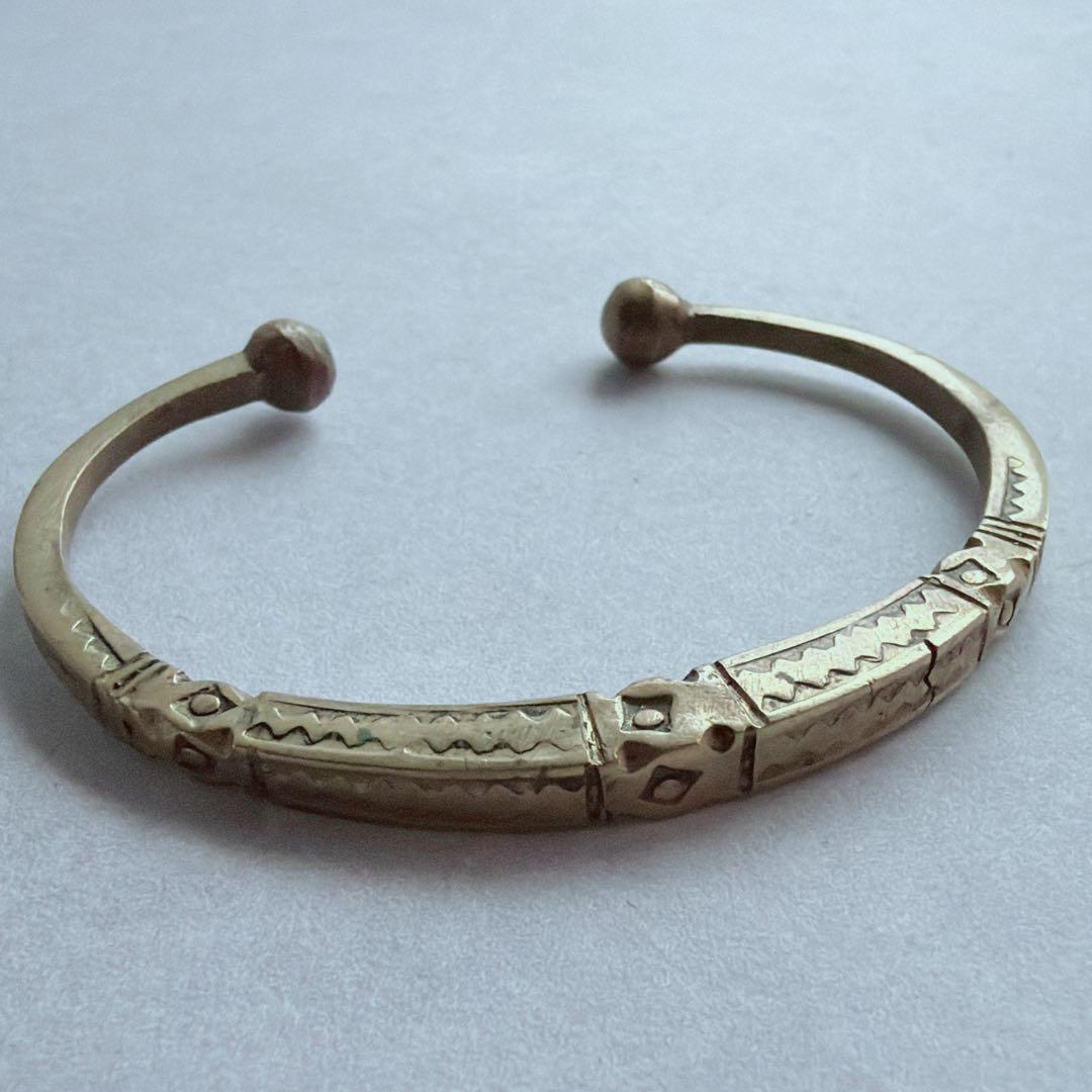 ヴィンテージ トゥアレグ族 真鍮 ブラス バングル Tuareg bracelet 