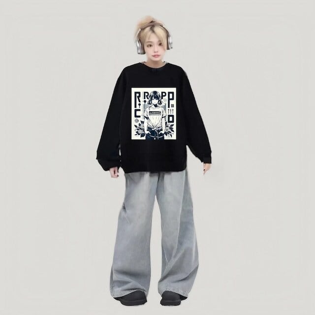 ★fa.er.ie★ppi ppi patchwork long top (brown)★韓国送料込 rripcord FeedbackInsanityスウェットプルオーバー 1014