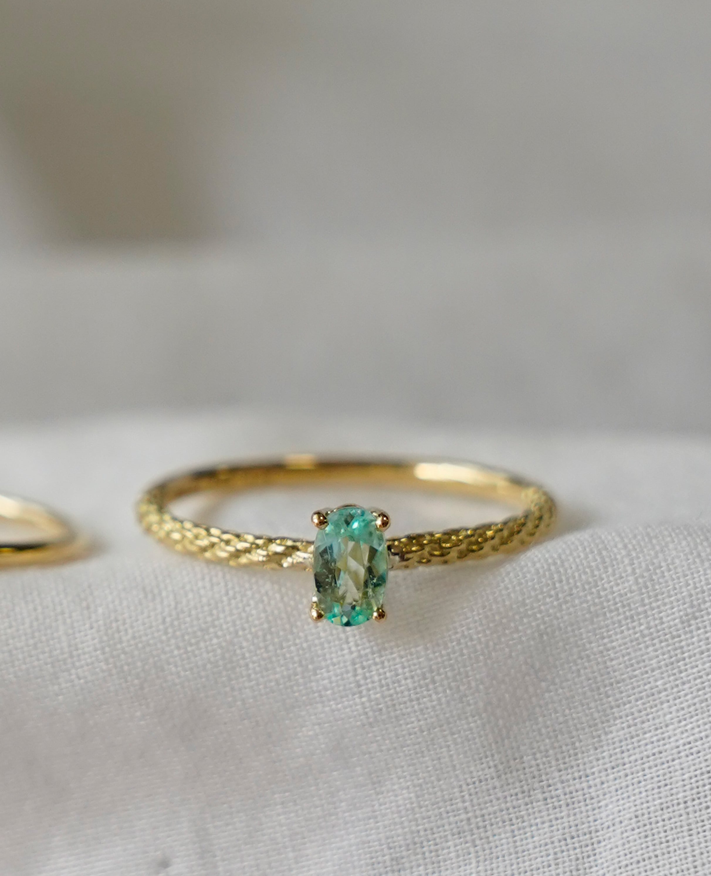 K18）Paraiba Tourmaline(パライバトルマリン) Ring | Thalatta