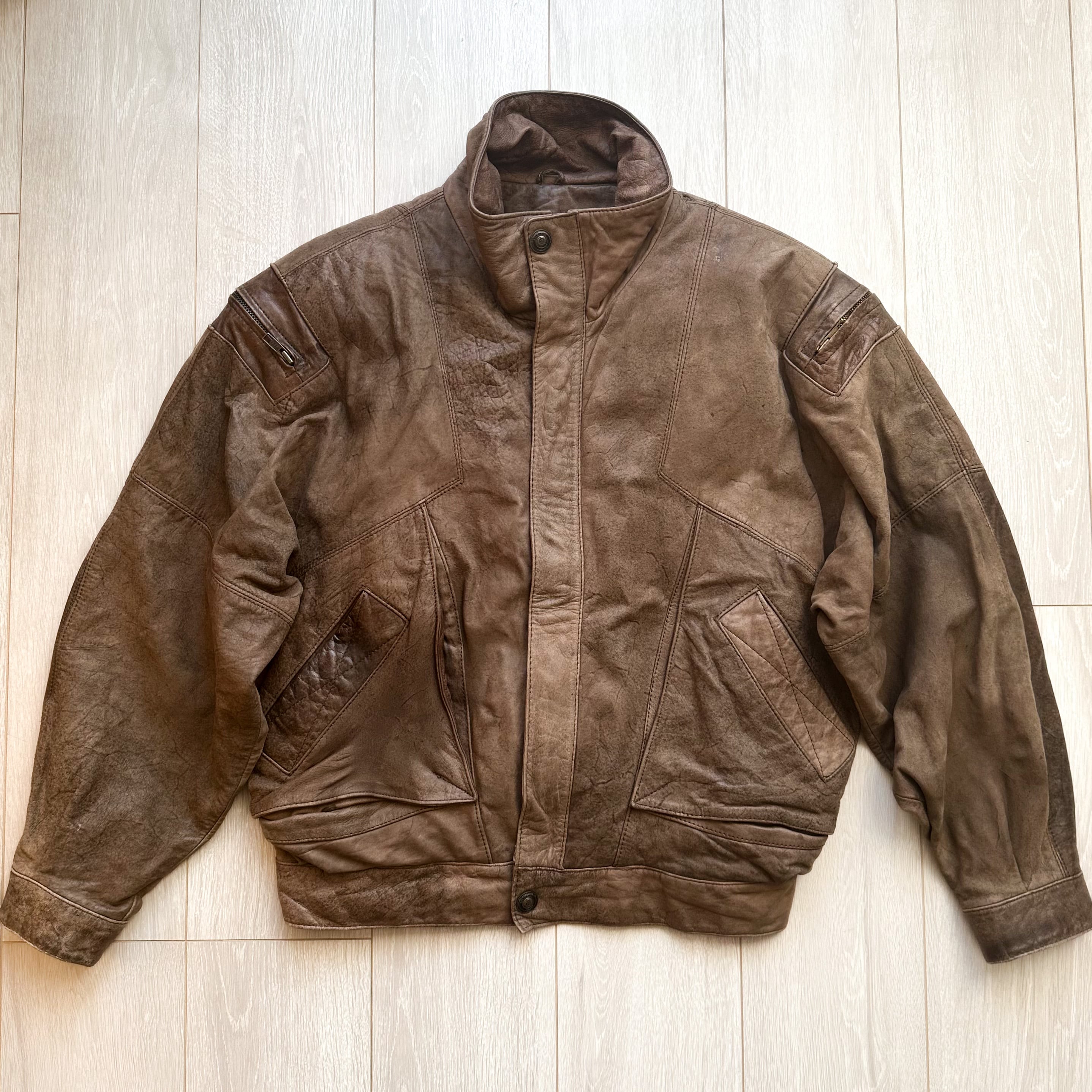 以下検索用[Vintage] 90s Genuine leather jacket - レザージャケット