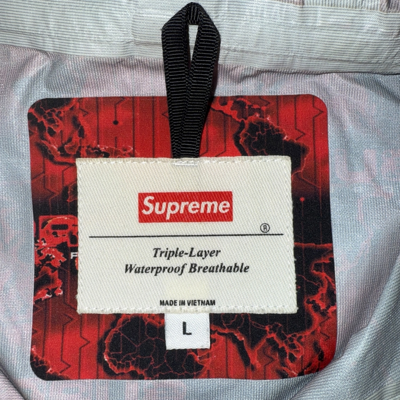 【SUPREME】シュプリーム 18SS World Famous Taped Hooded ナイロンジャケット