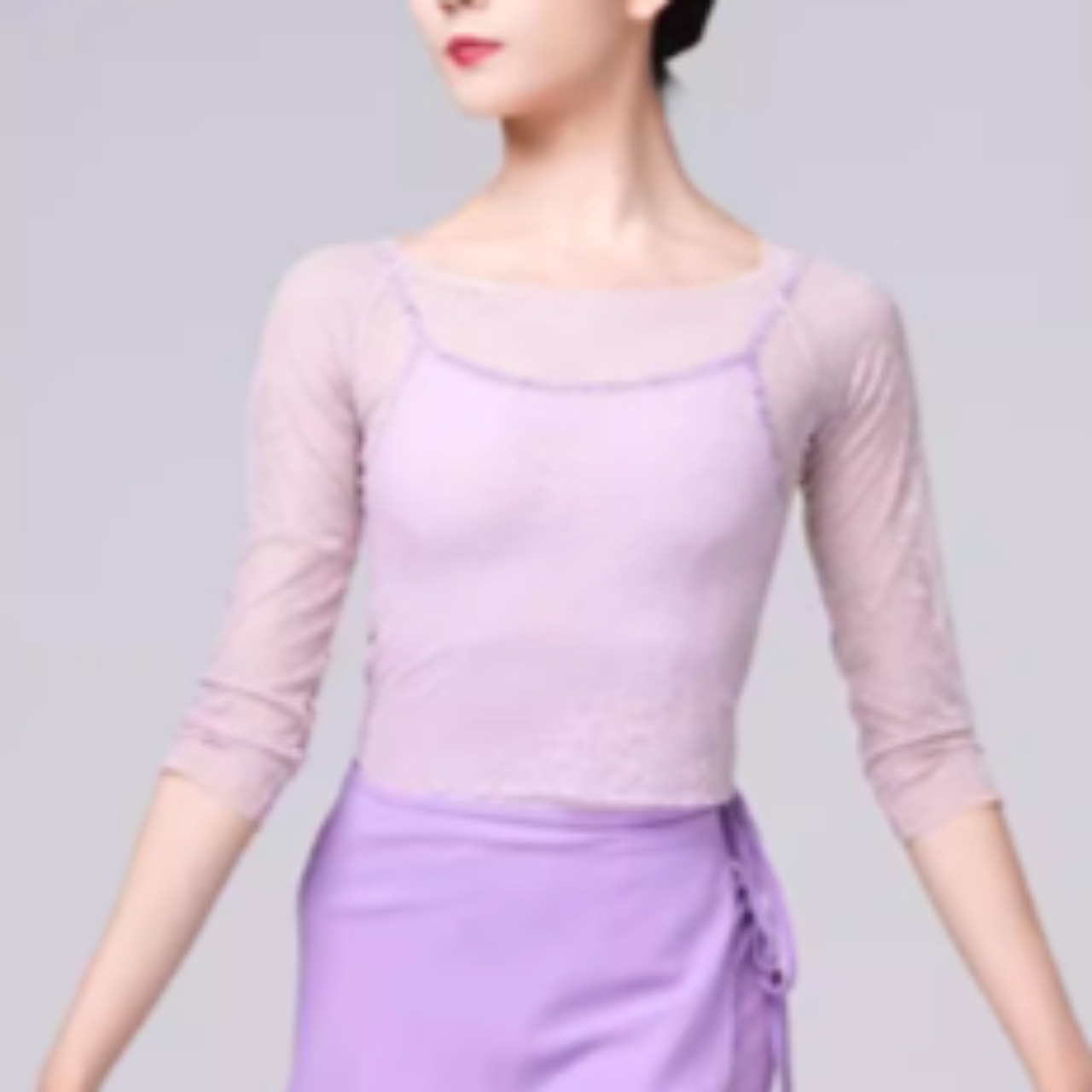 トリミング クロスラインレオタード 7色展開 L0683