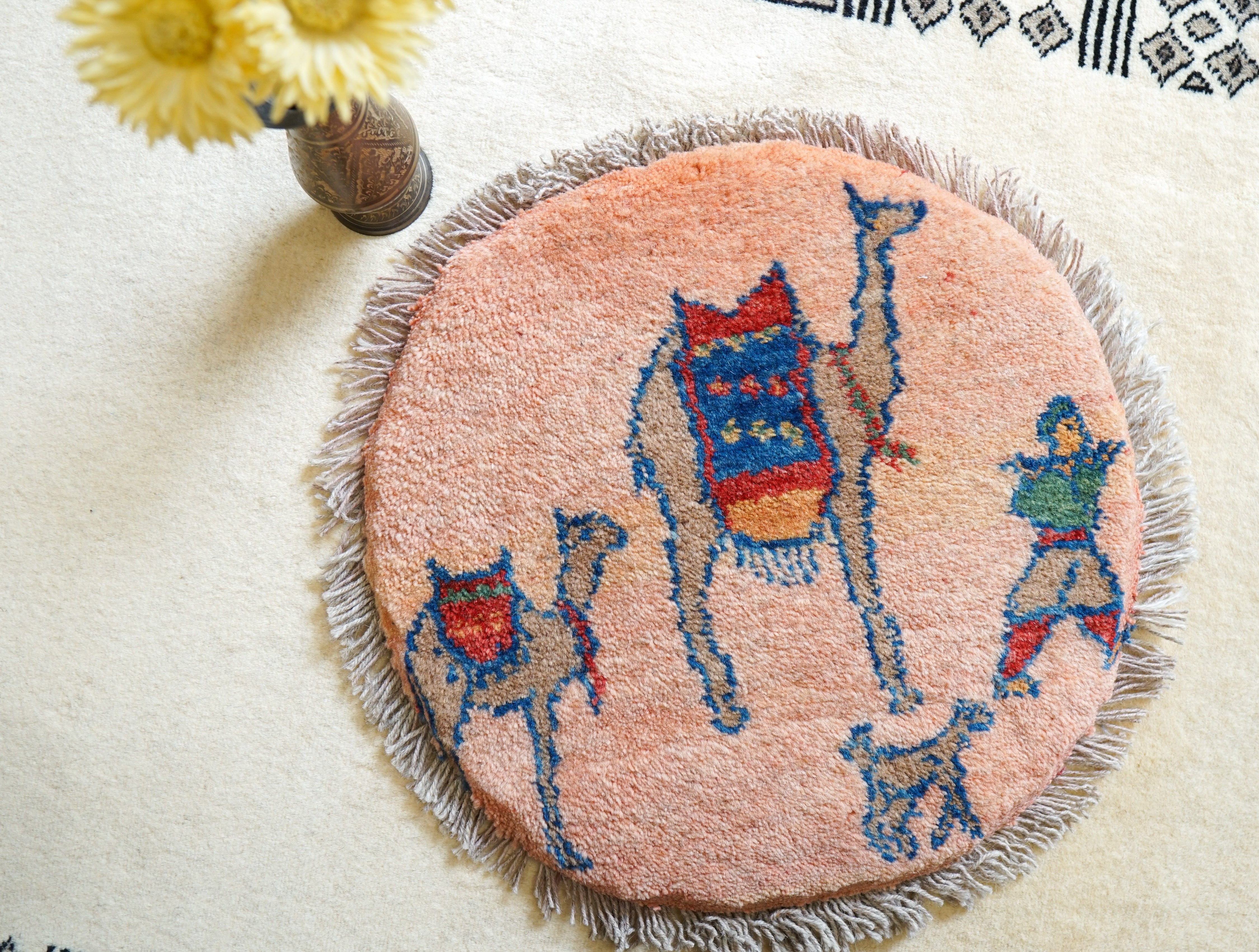 120×44cm ペルシャ ギャッベ アマレ族 ギャベ ランナー 120×44cm