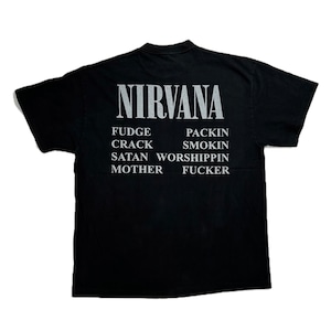 12695 NIRVANA ニルヴァーナ ロックTシャツ バンドT 両面 XL