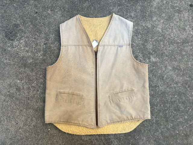 80s made in USA Carhartt duck boa vest/80年代 アメリカ製 