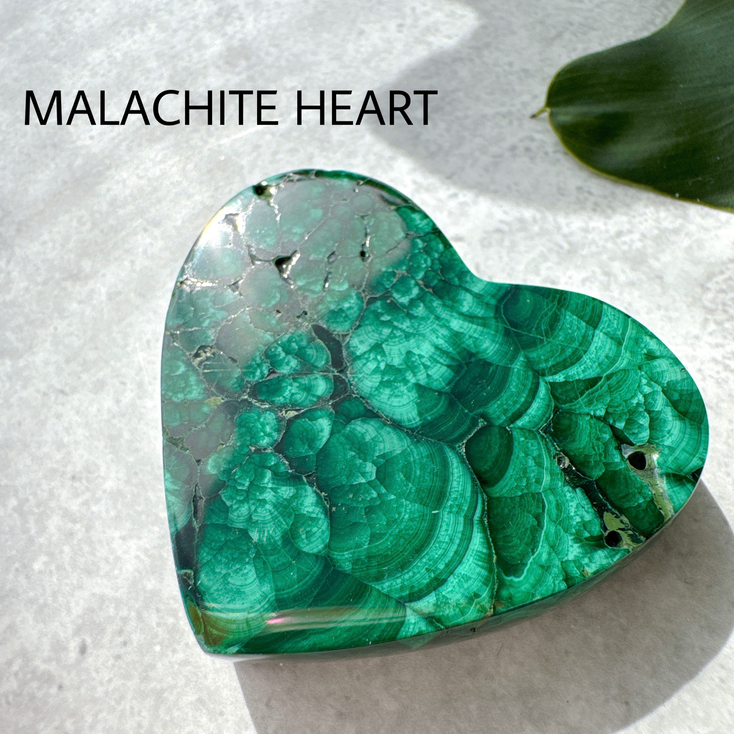 マラカイト ハート 天然石