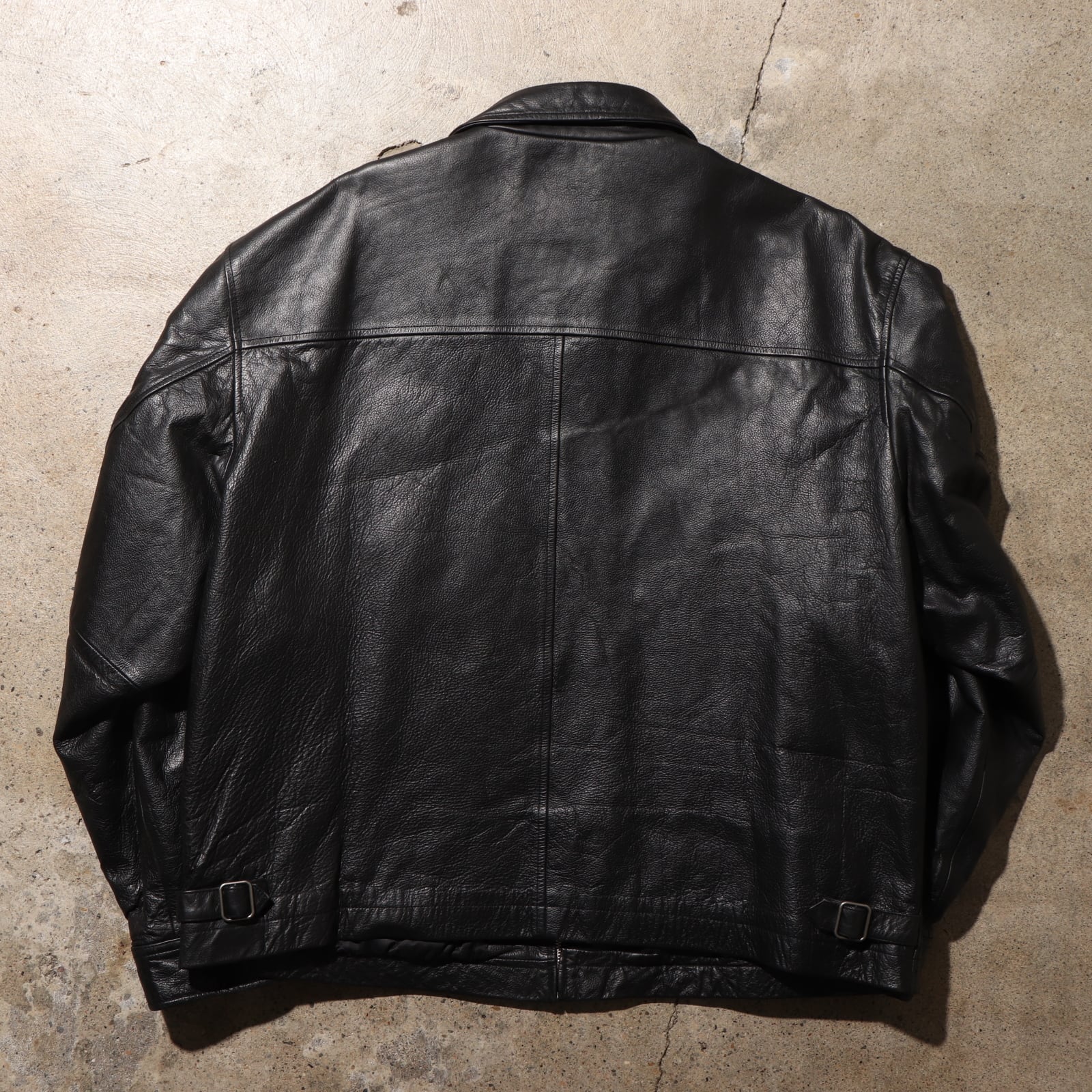 極美品 2XL アルミジップ OLD GAP レザージャケット オールドギャップ 