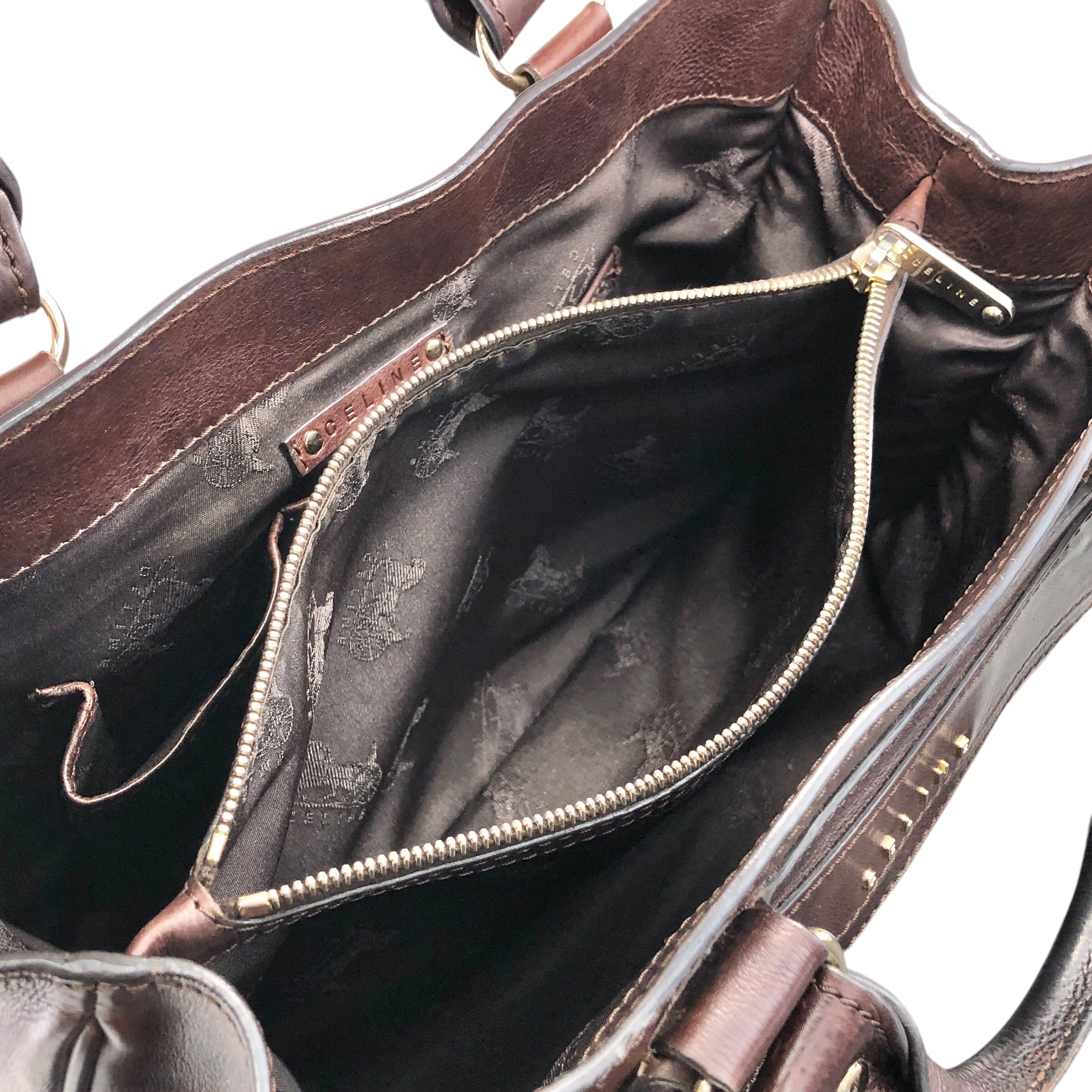 CELINE セリーヌ ブギーバッグ ハンドバッグ ブラウン 馬車 レザー