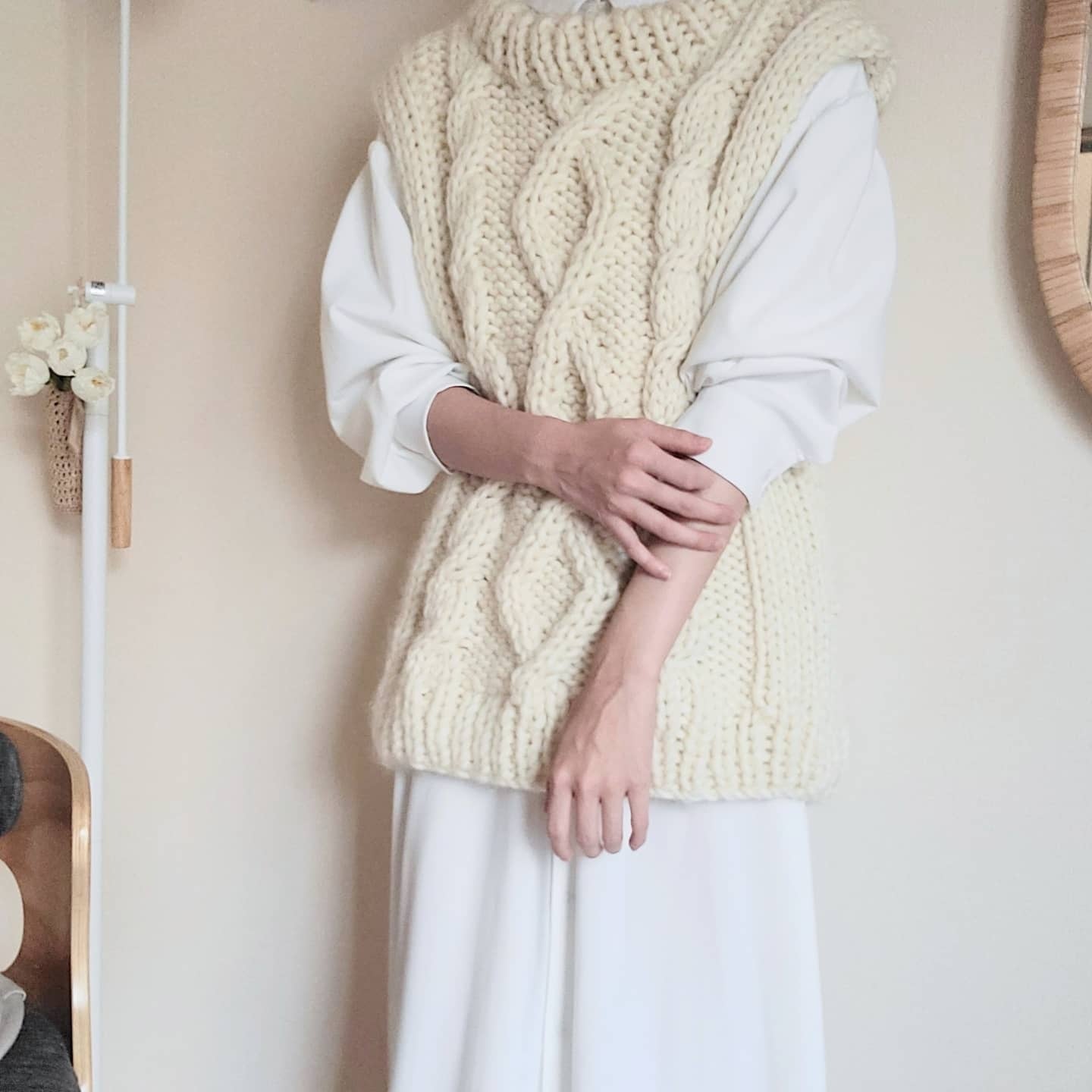 Big Rovieで編むニットベスト | Jul Knitting キット | ［hus:］フース