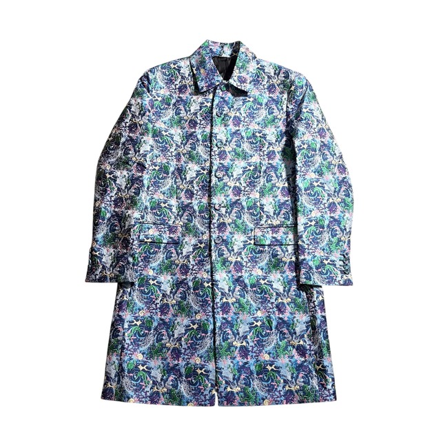 2021aw DIOR × Kenny Scharf fish jacquard coat