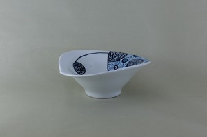 変魚シリーズ　朝顔小付　ちょうちん（青）