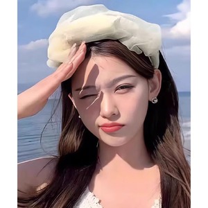 カチューシャ サンバイザー 折りたたみ レディース 春 夏 帽子 韓国 おしゃれ 大人 かわいい シンプル 2WAY UV 日差し避け 小顔 上品 紫外線対策 サマーハット リゾート 海水浴 ヘアアクセサリー 大人可愛い 大人女子