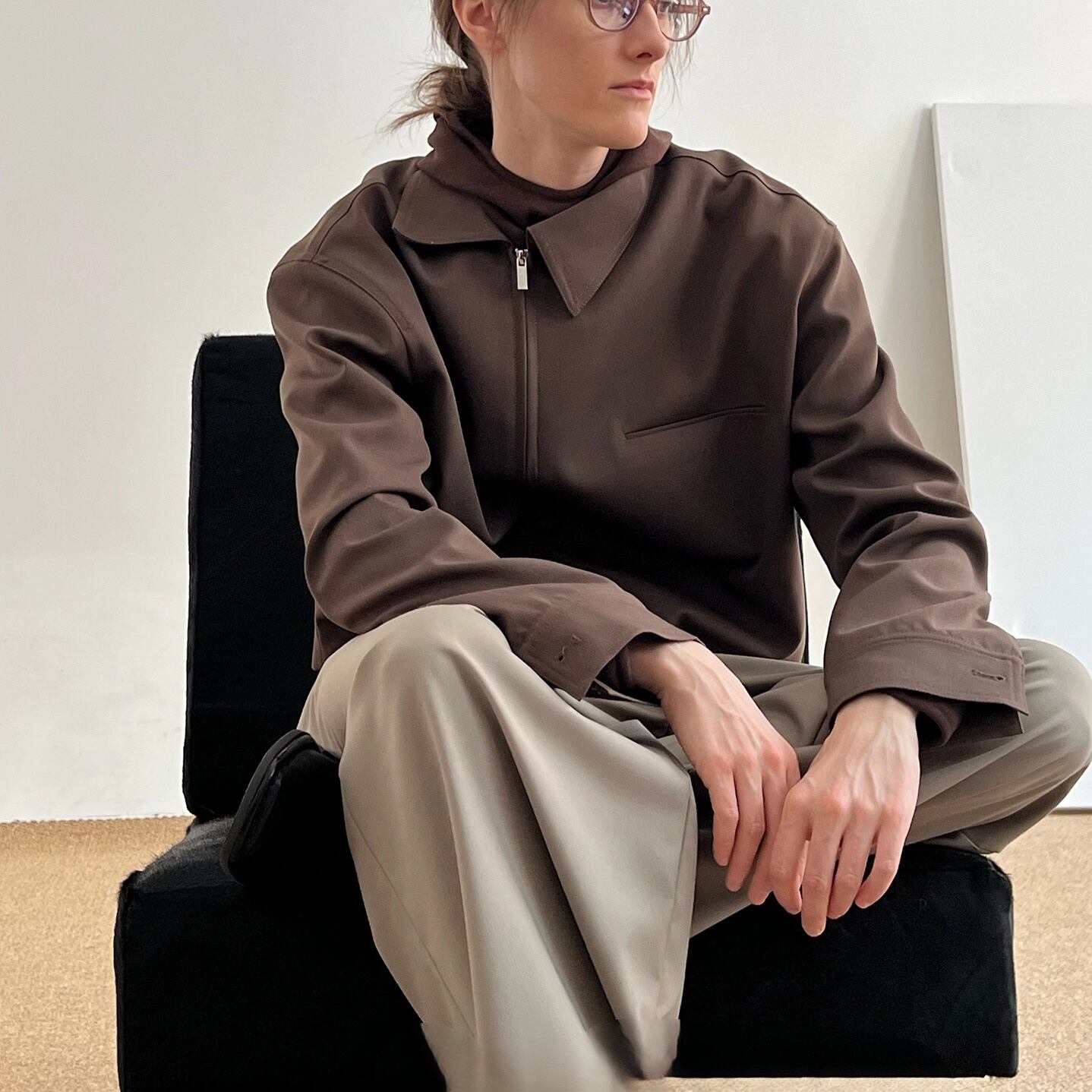 フロントジップアップジャケット 2color MOJ0097