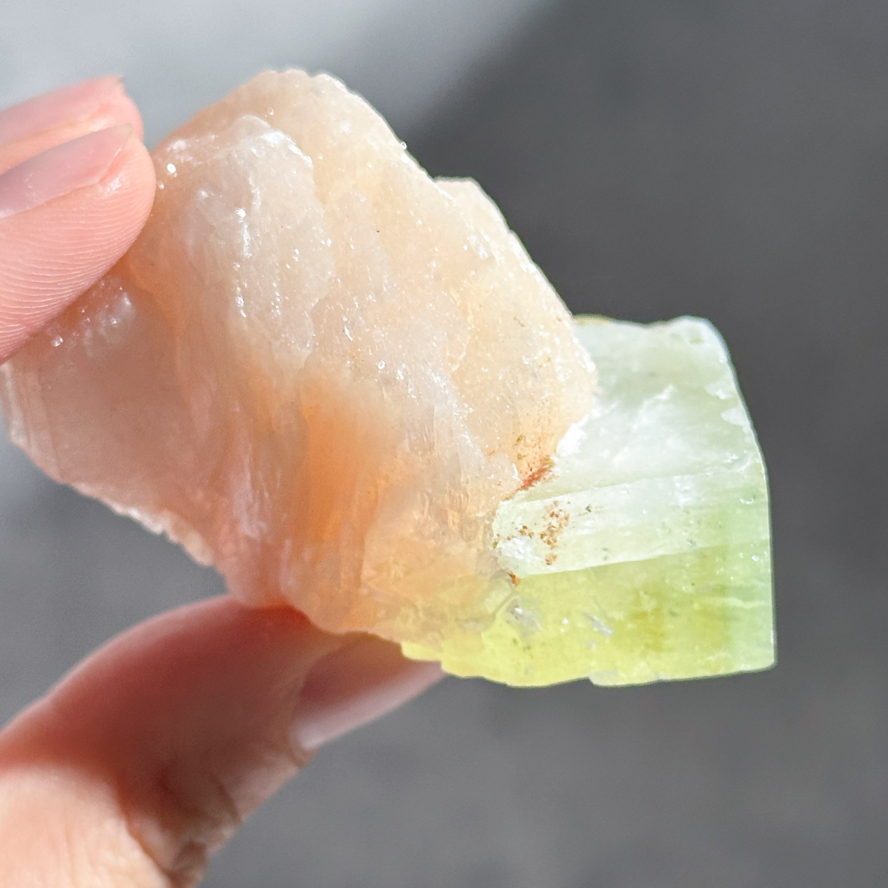 グリーンアポフィライト＆スティルバイト 13◇ Green Apophyllite