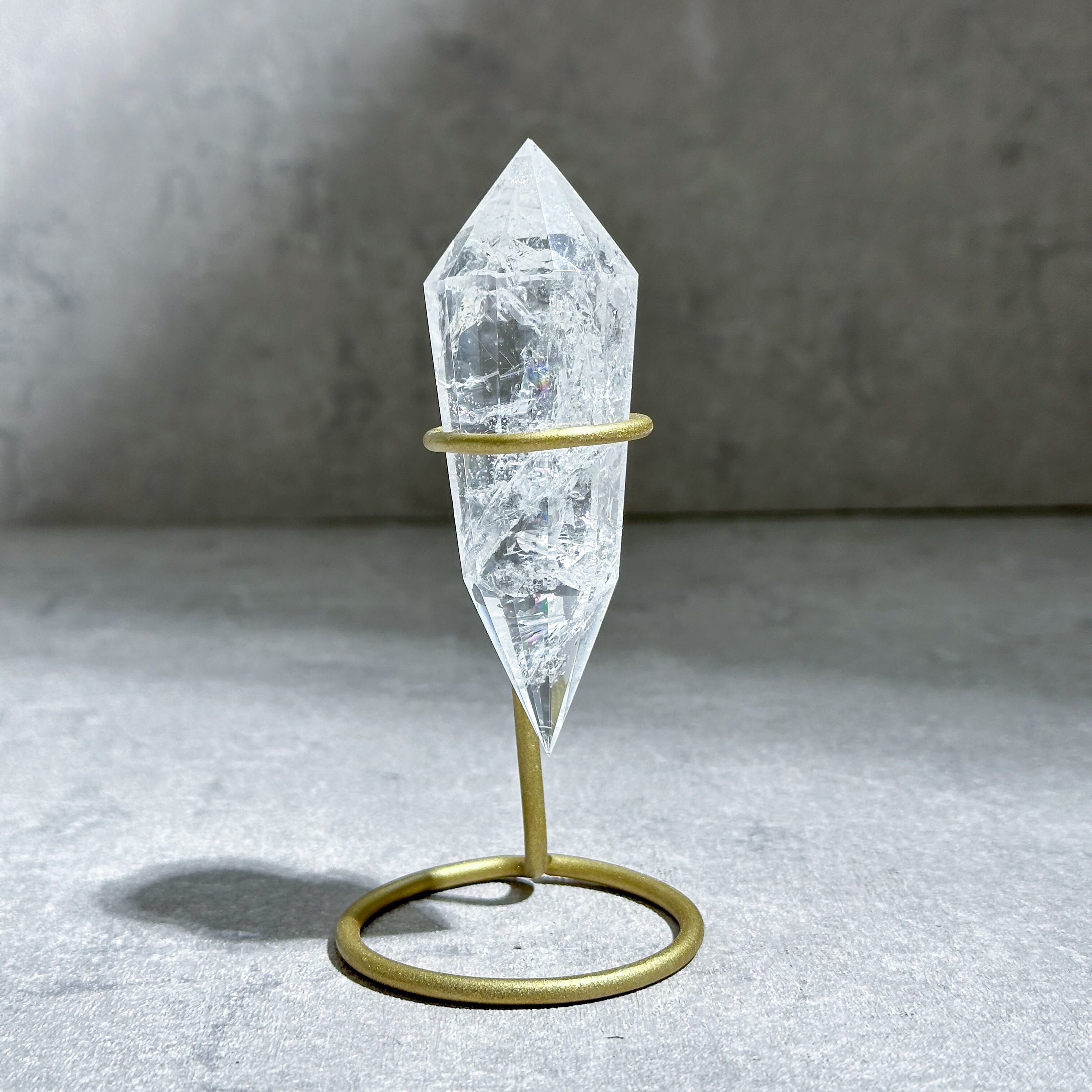 台座付き♡ミナスジェライス産クリアクォーツ ダブルターミネイテッド02◇ Clear Quartz ◇ 天然石・鉱物・パワーストーン