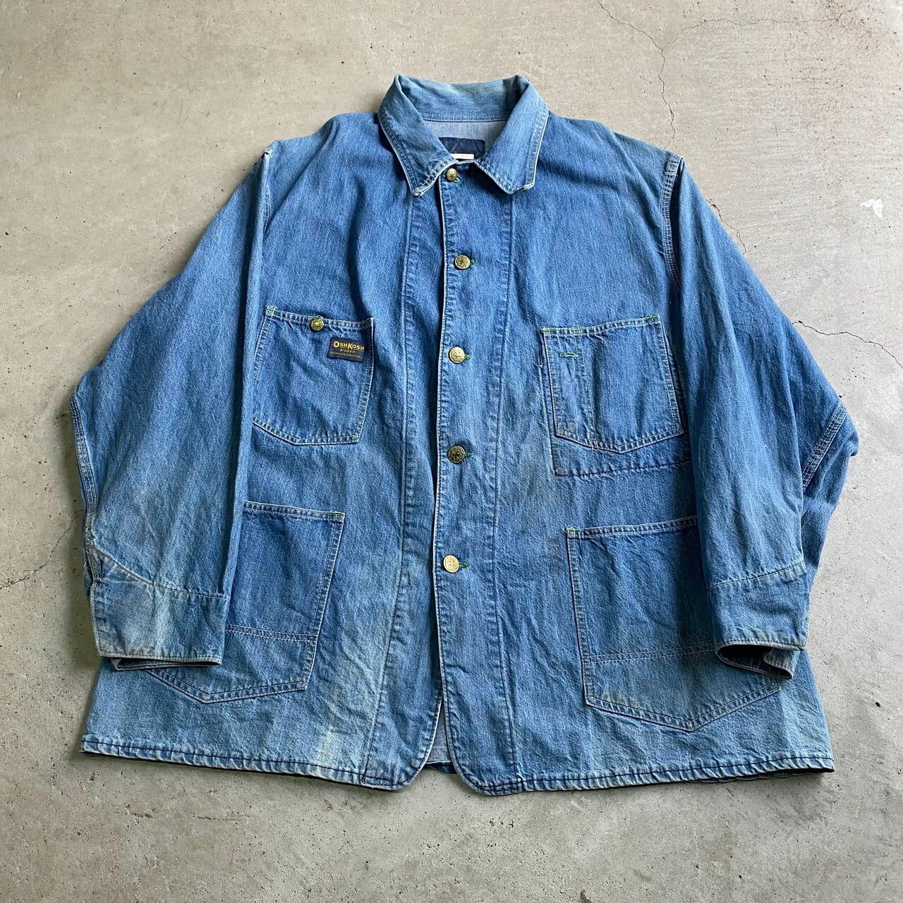 70's オシュコシュ デニムカバーオール ジャケット OSHKOSH