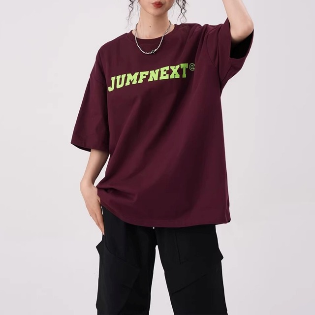 レターグラフィックボリュームシルエットＴシャツ 4col   R01924