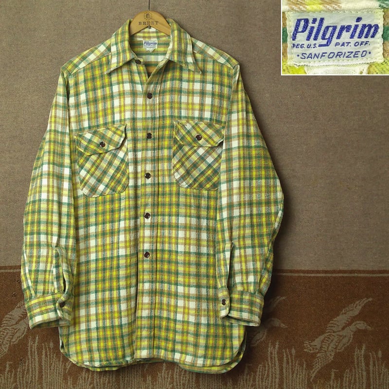 40s~ Pilgrim Plaid Flannel Work Shirt | Wonder Wear ヴィンテージ