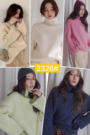 ルーズタートルニット　AJ1079-2326