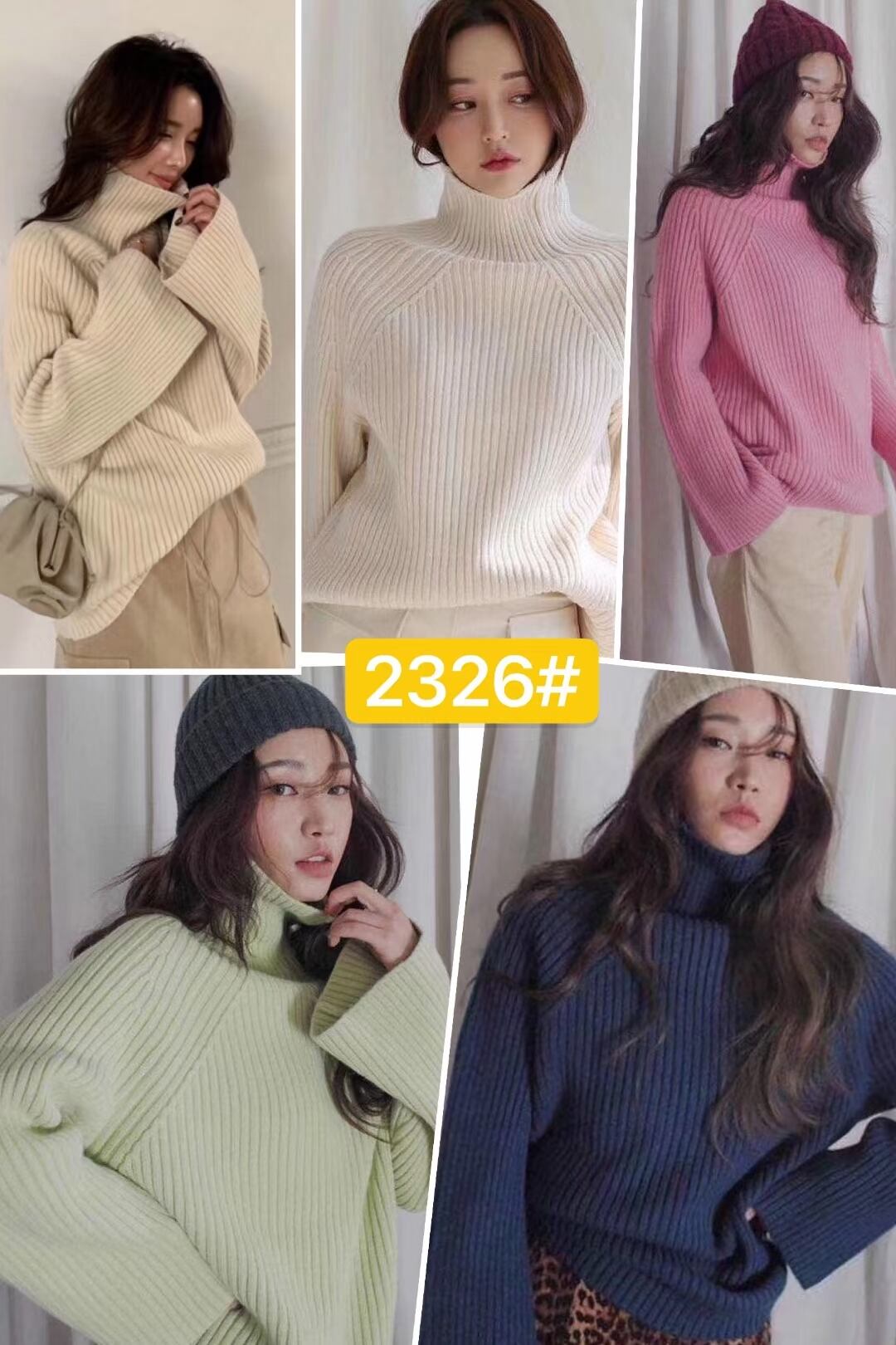 ルーズタートルニット　AJ1079-2326