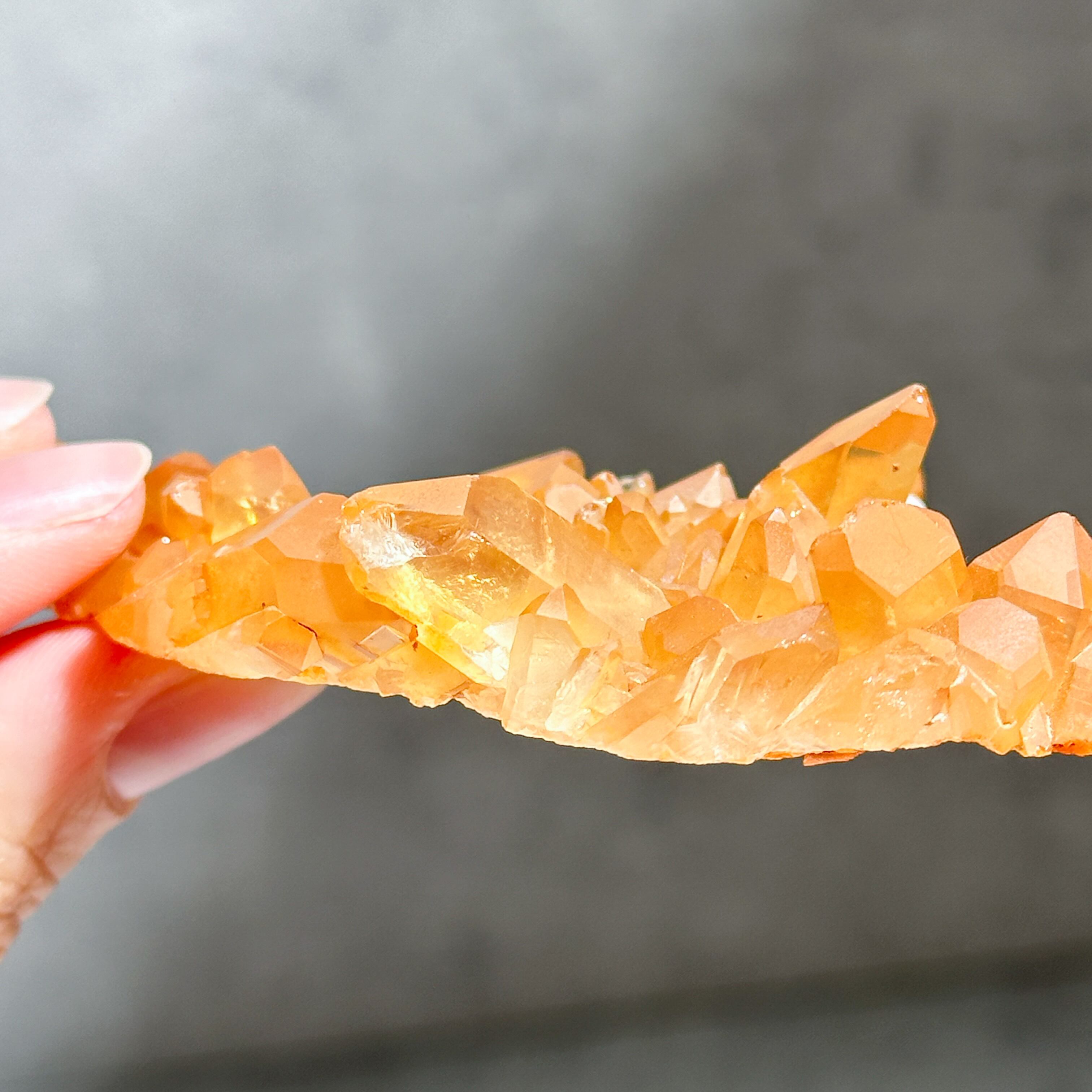 タンジェリンクォーツ クラスター55◇ Tangerine Quartz ◇ 天然石