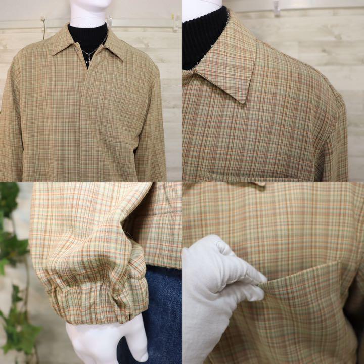 AURALEE ウール ダブルフェイス チェック ブルゾン ジャケット 4 AURALEEウールダブルフェイスチェックブルゾン サイズ4/XL 2020SS