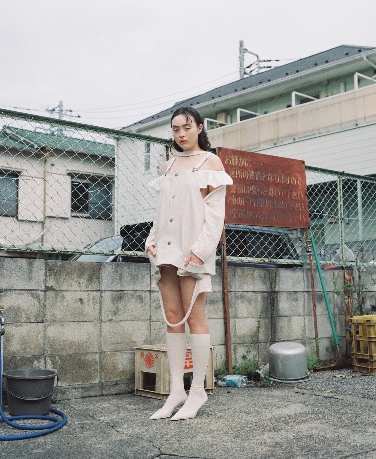 papier Cut overall/Navy　美品 Cut overall/Navy | papier.official