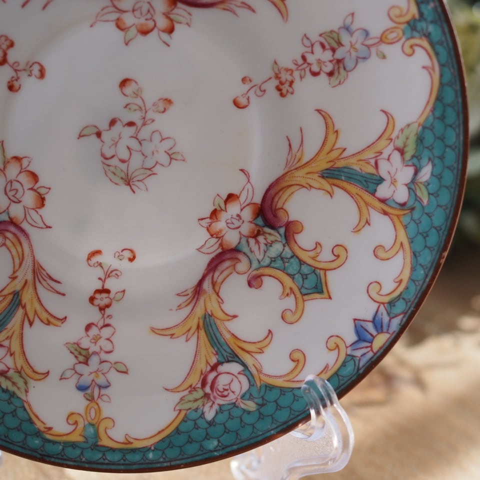 希少フランスアンティーク サルグミンヌ ミントン147 ソーサー F2