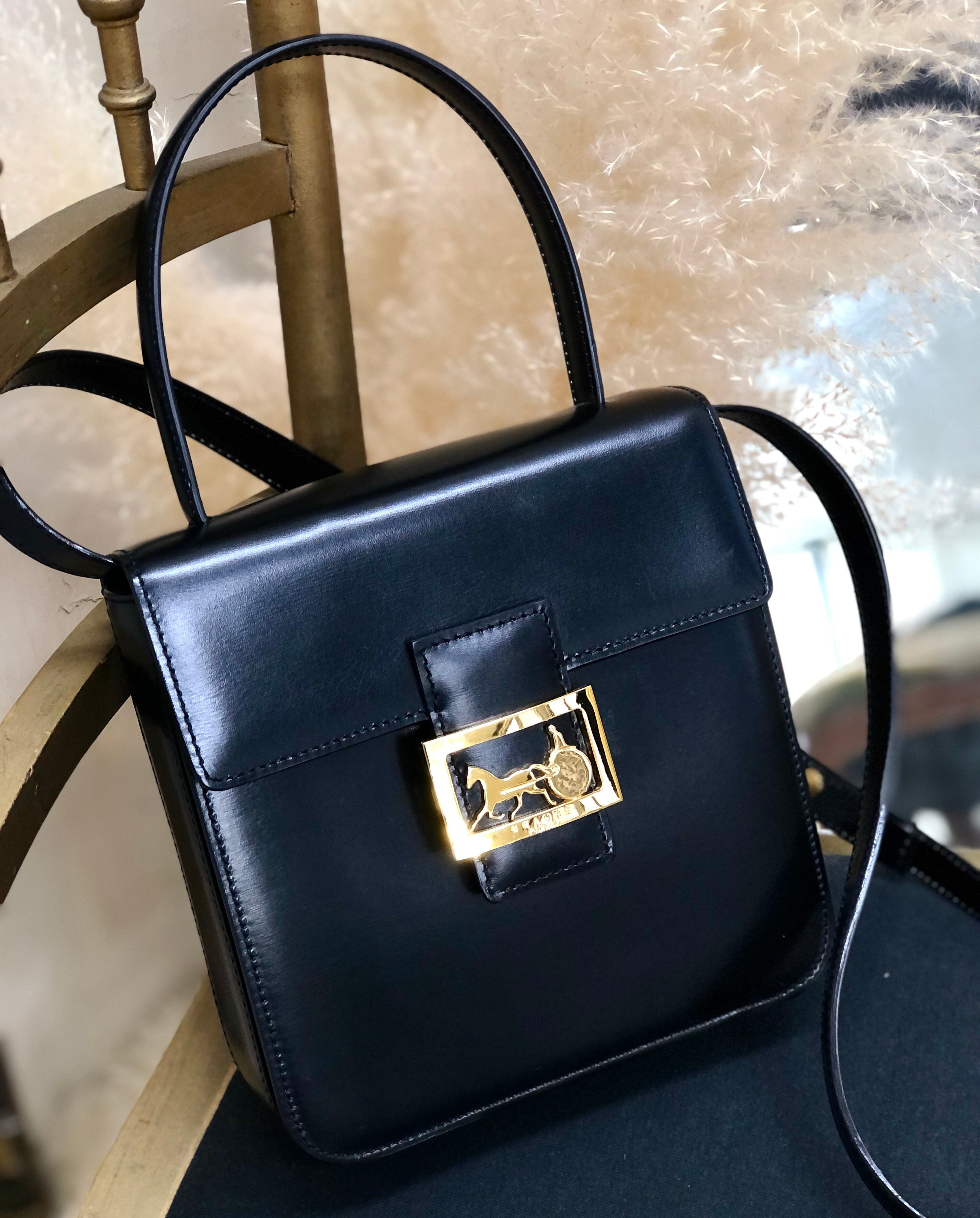 CELINE セリーヌ 馬車 ホースキャリッジ レザー ミニバッグ 2WAY