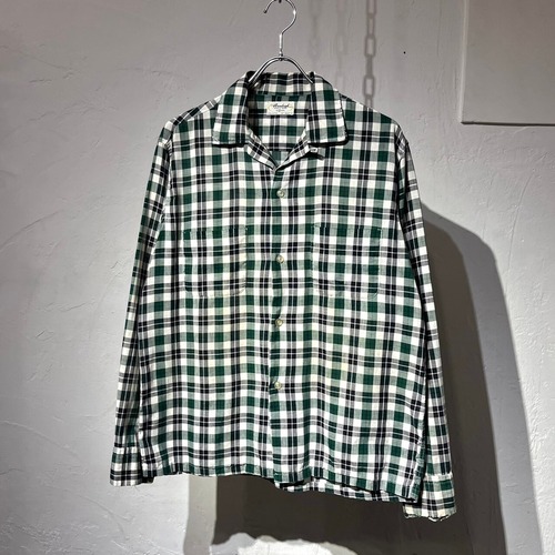 60s Pennleigh Open Collar Cotton Shirt
