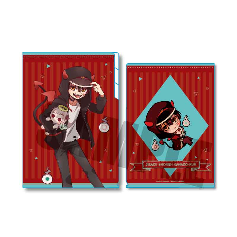 地縛少年花子くん クリアファイル3ポケット 小悪魔パーカー/花子くん(天使寧々ちゃんぬいぐるみ)