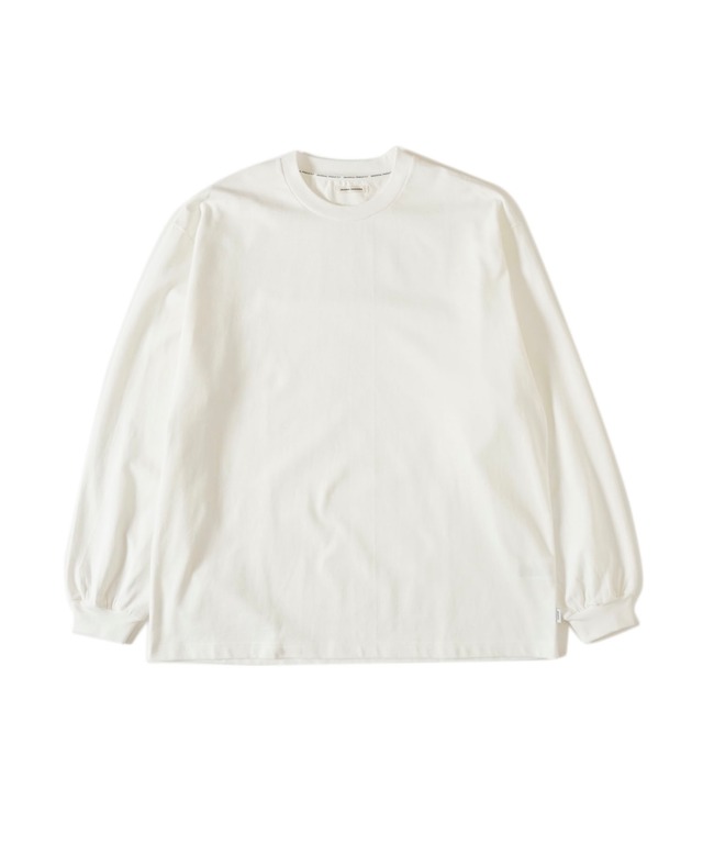 UNIVERSAL PRODUCTS./233-60109A L/S T-SHIRTS (WHITE)