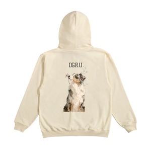 オーストラリアン・シェパード　ジップパーカー　バックデザイン