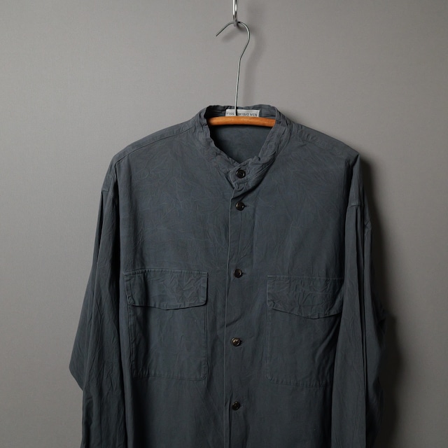 [ISSEY MIYAKE MEN]  Stand Collar Utility Shirt