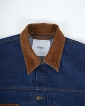 【#Re:room】SUEDE-TRIM DENIM JACKET［REJ150］
