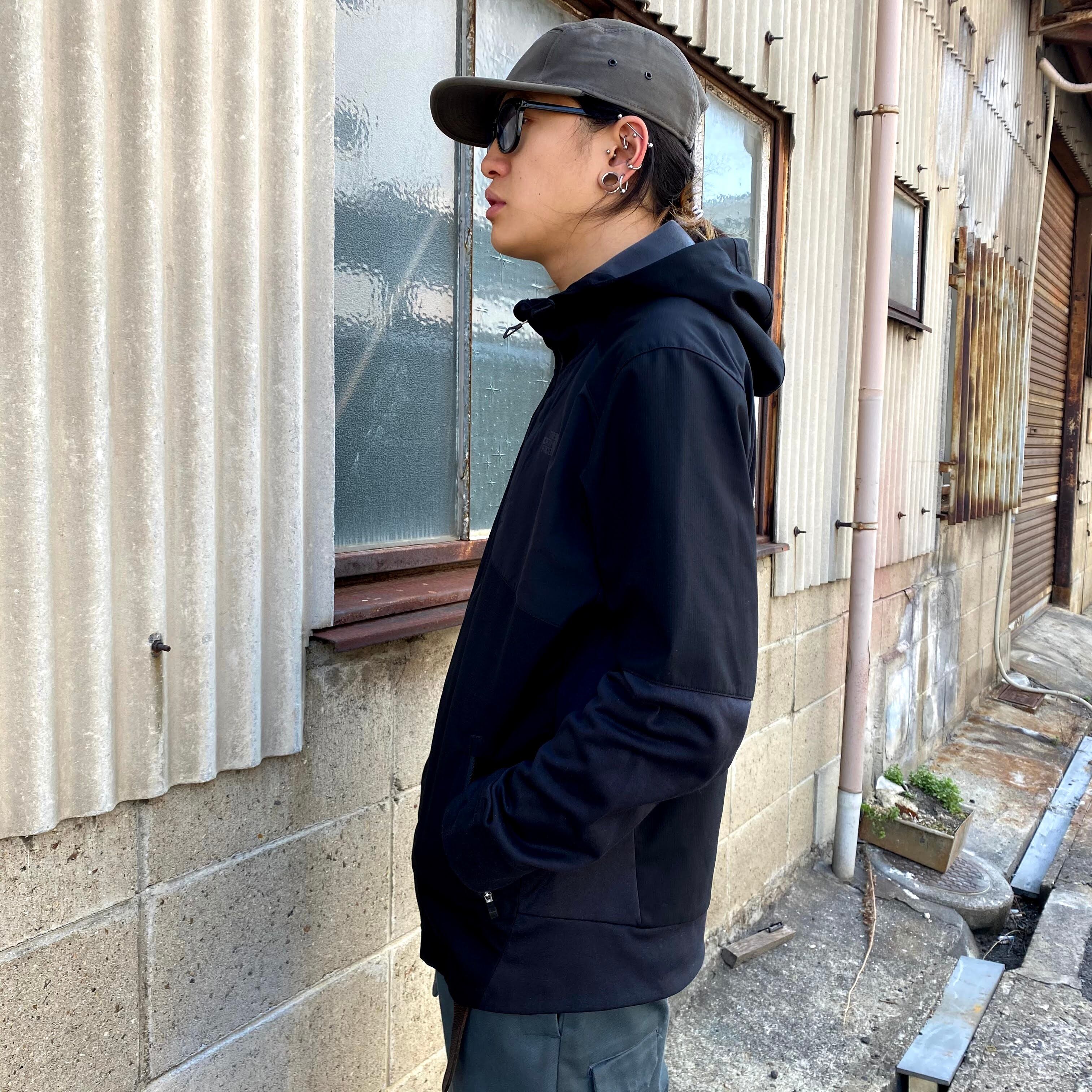 The North Face ザ ノースフェイス ソフトシェルジャケット メンズm 古着 ナイロンジャケット ブラック 黒 アウトドアジャケット Cave 古着屋 公式 古着通販サイト