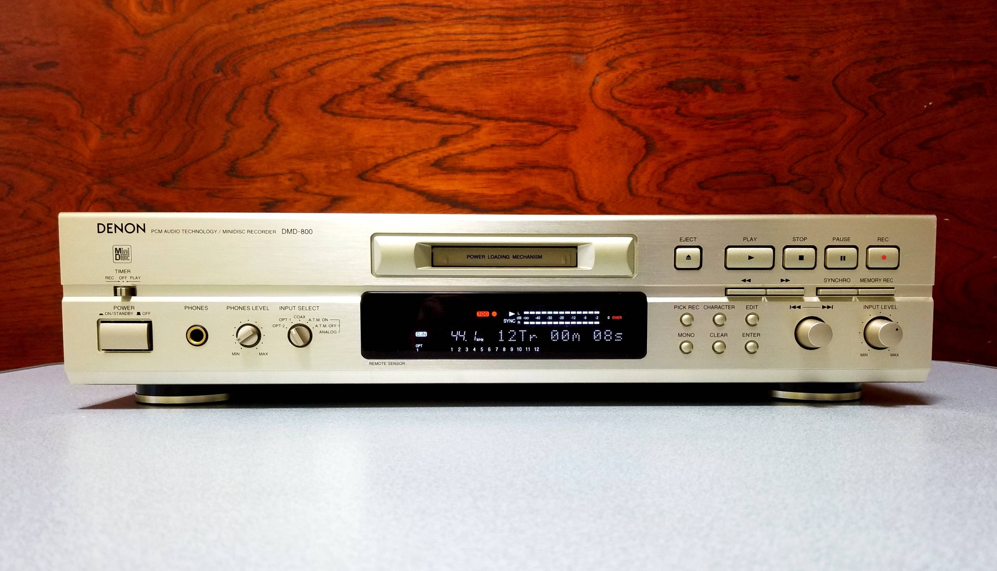 DENON DMD-800 MDデッキ　MDプレーヤー/レコーダー　 日本製② DENON DMD-800 MDデッキ MDプレーヤー/レコーダー 日本製 - メルカリ