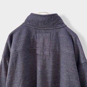 【TRIBLEND SWEATS】カレッジ アメリカン大学 カレッジロゴ AMERICAN UNIVERSITY ハーフジップ スウェット プルオーバー 刺繍ロゴ MEDIUM US古着