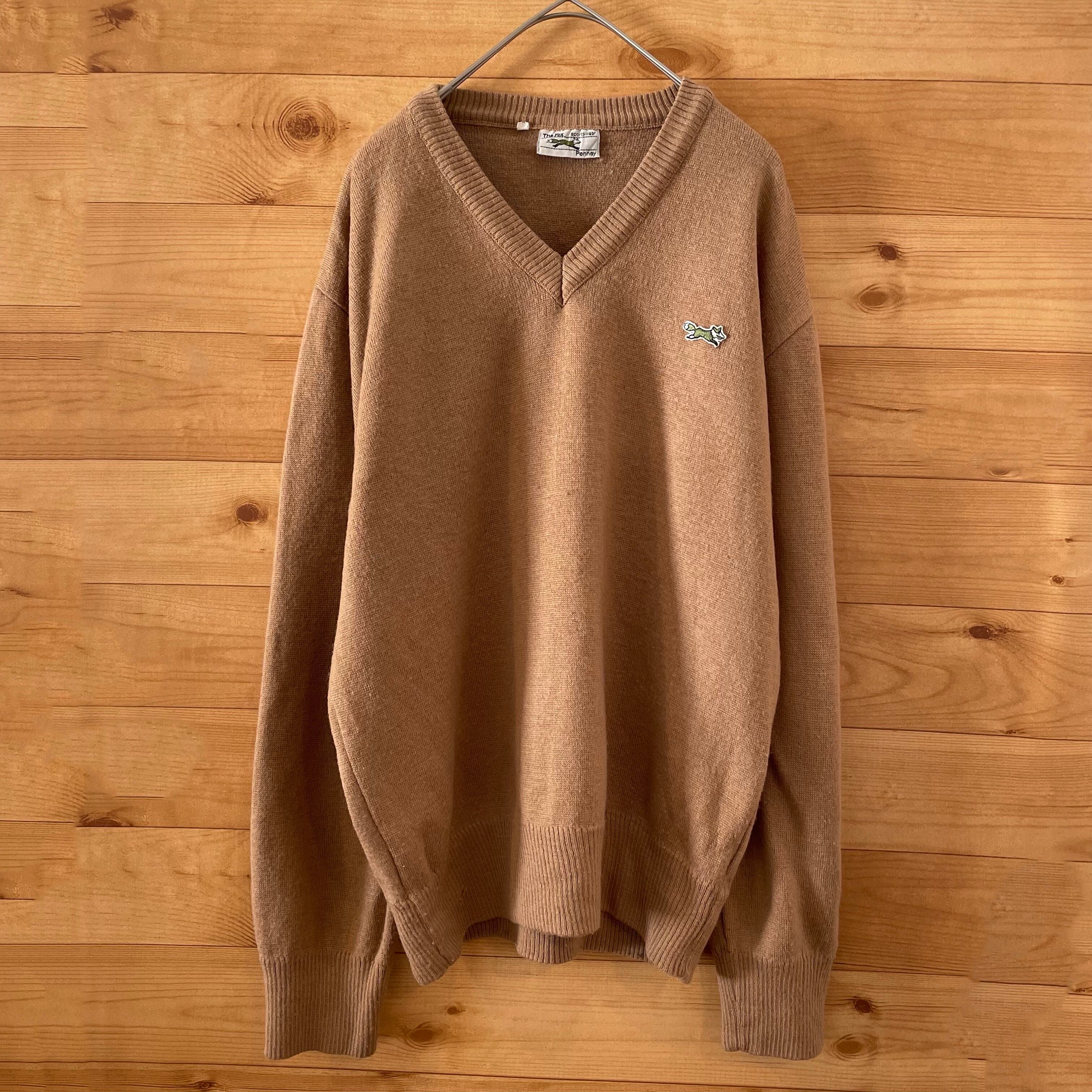 FOX Penney】訳あり イタリア製 ニット セーター Vネック ウール