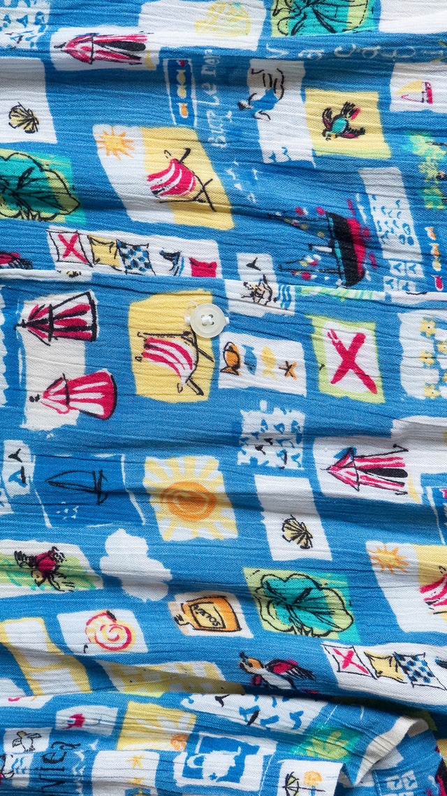 "KORET FRANCISCA" 1990s Rayon shirt