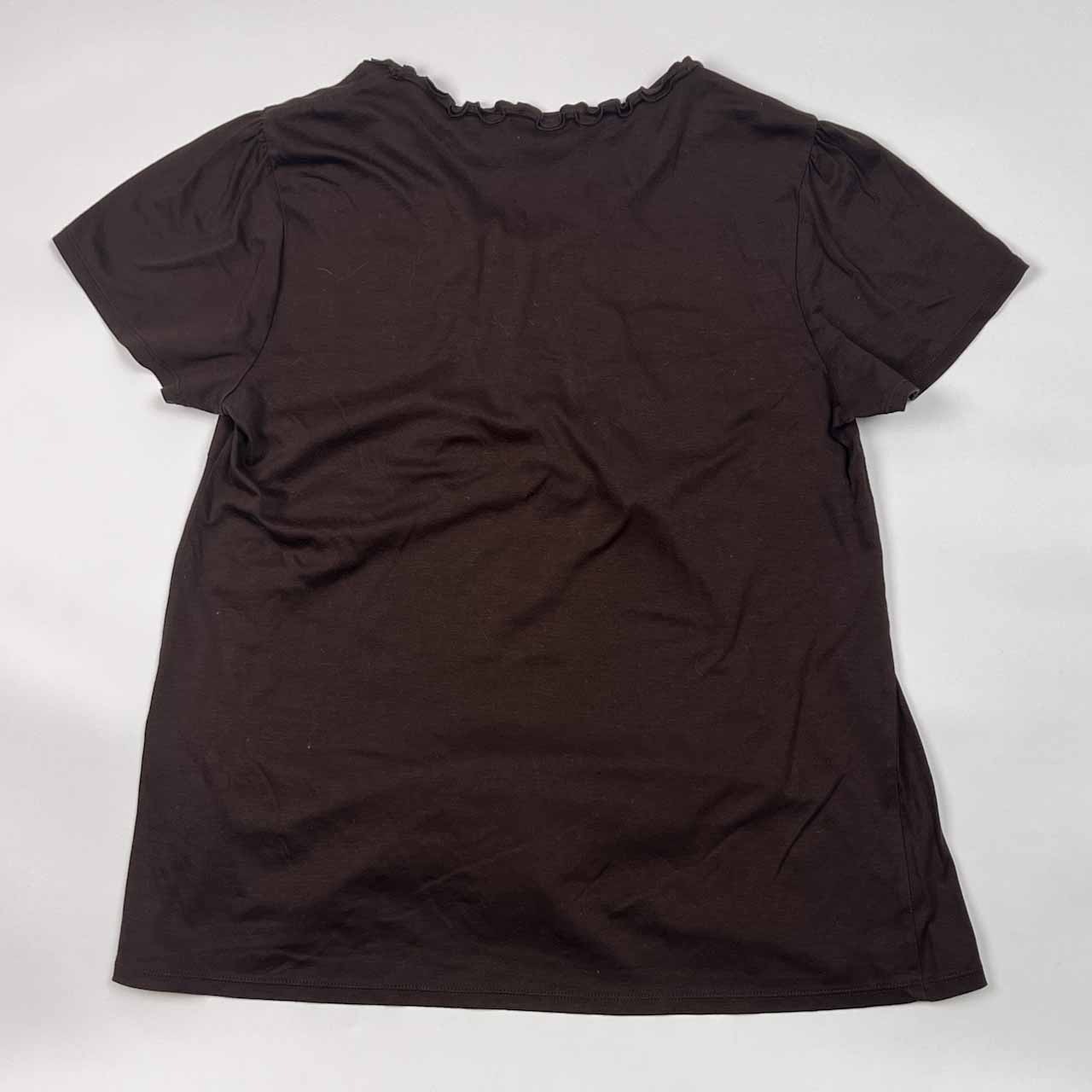 BURBERRY LONDON バーバリー ロンドン タック デザイン 半袖シャツ カットソー 4/ブラウン レディース 三陽商会