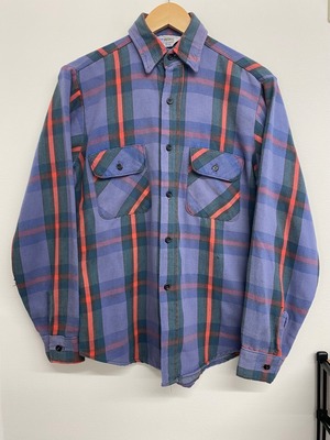 80sFIVEBROTHER Cotton Heavy Flannel Check Shirt/M-L