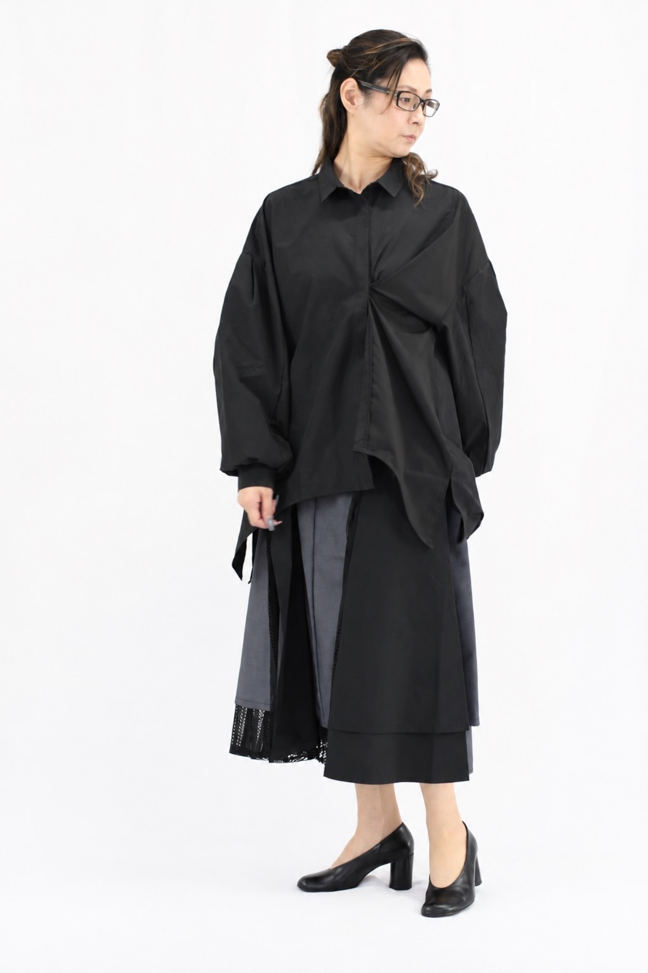 【Parc.1】Lace layered flare skirt(102-116331)